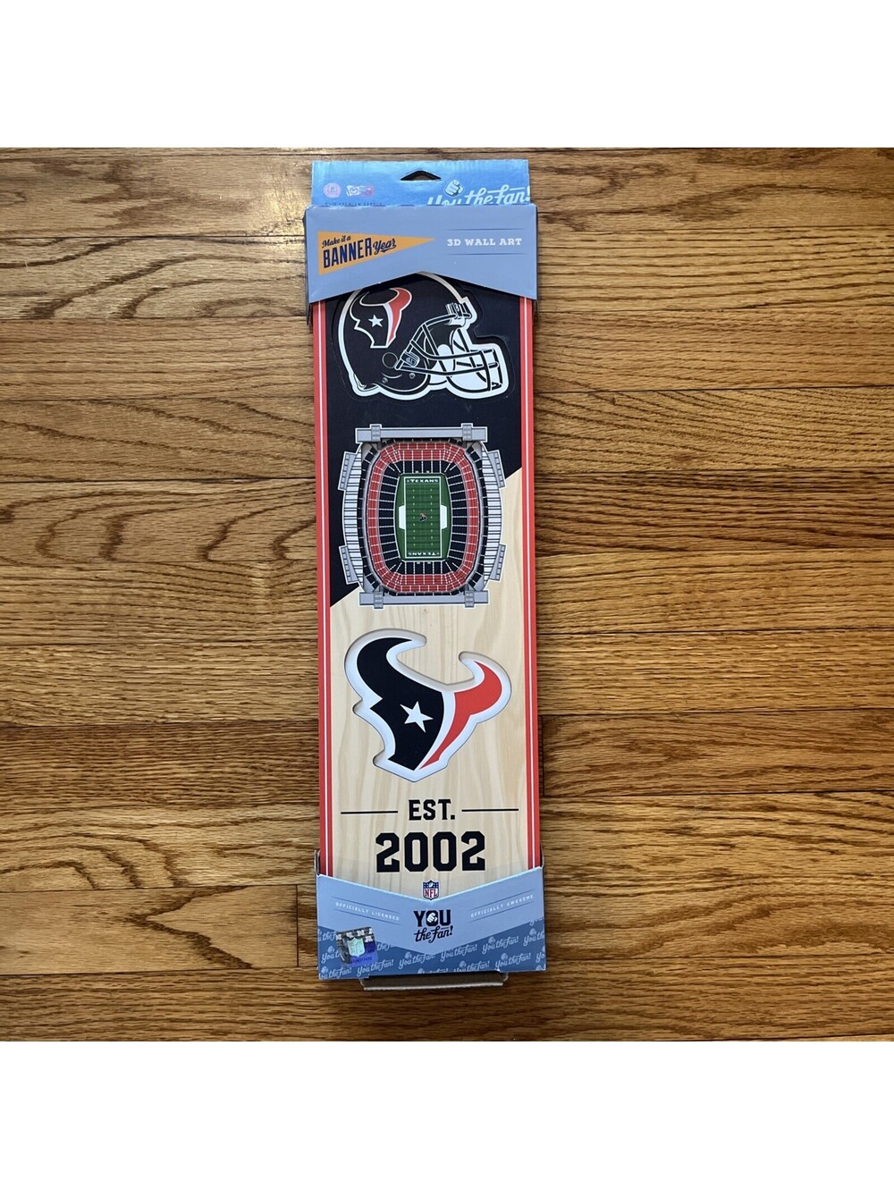 NFL Houston Texans 6 In. X 19 In. 3D Stadium Banner-Nrg Stadium